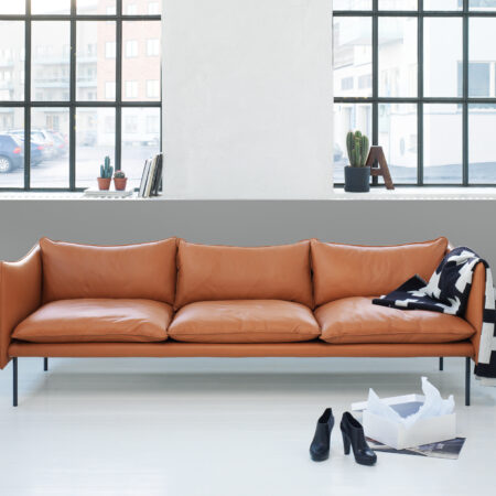 Fogia Tiki sofa i Cognac læder