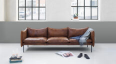 Fogia Tiki sofa i Vintage læder - Aisen møbler